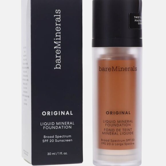New IB! BareMinerals ORIGINAL LIQUID MINERAL FOUNDATION SPF 20 Neutral Deep 29* - Picture 2 of 3